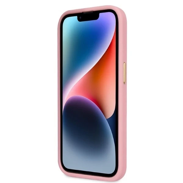 Etui Guess GUHCP14LHGCRHP pro iPhone 14 Pro 6,1" pevný obal Croco Collection