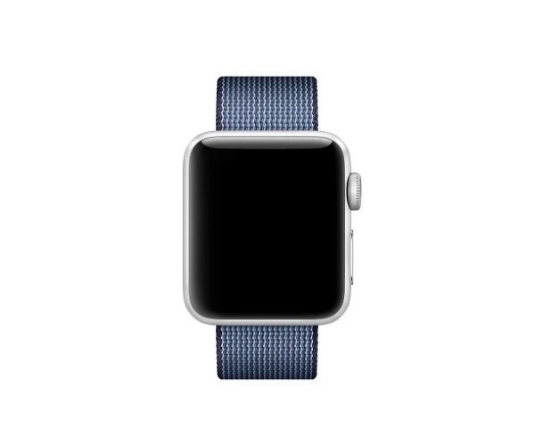 Řemínek Apple Watch MPW82ZM/A 42/44/45 mm Woven Nylon Band navy/navy