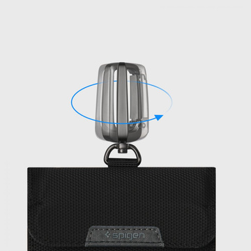 Kľúčenka proti krádeži Faraday Spigen RFID Cage Signal Blocker Black