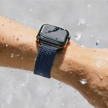 Pasek UNIQ Aspen для Apple Watch 40/38/41mm Series 4/5/6/7/8/SE/SE2 Braided niebieski/oxford blue