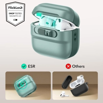 Etui ESR Pulse HaloLock MagSafe do AirPods 4 Zielone