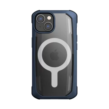 Raptic Secure Case iPhone 14 s modrým pancéřovaným krytem MagSafe