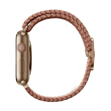 UNIQ Aspen strap for Apple Watch 44/42/45mm Series 4/5/6/7/8/SE/SE2 Braided pink/grapefruit pink