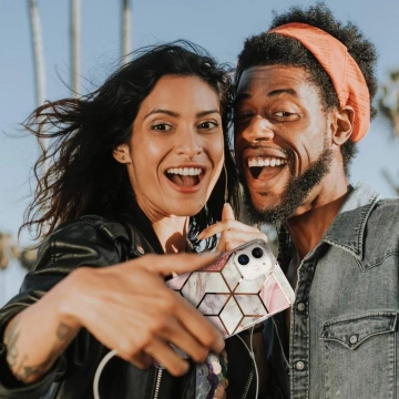 Mramorová galaxia s21 ružová