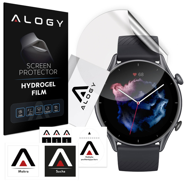 Protective film Hydrogel hydrogel Alogy for Xiaomi Amazfit GTR 3 smartwatch