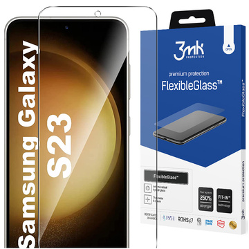 Hybridní sklo 3mk Flexible Glass 7H ochrana displeje pro Samsung Galaxy S23 5G