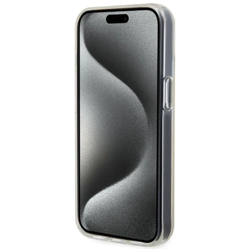 Etui Guess GUHCP15SHDECMP pro iPhone 15 6,1" różowy/růžový pevný obal IML Faceted Mirror Disco Iridescent