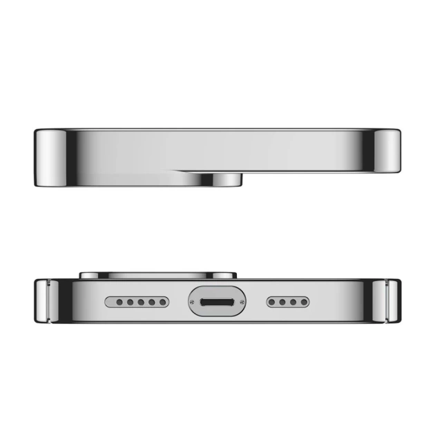 Baseus Glitter Case čirý kryt pro iPhone 13 Pro Max stříbrný (ARMC000512)