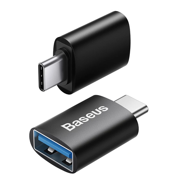 Adaptér Baseus Mini OTG Adaptér Adaptér USB-A na USB-C typu C černý
