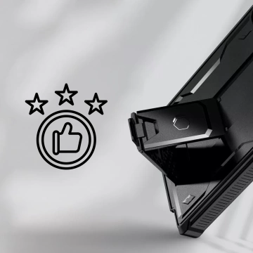 Ochranné puzdro Tech-Protect Kevlar Cam pre Samsung Galaxy S25 Ultra, čierne