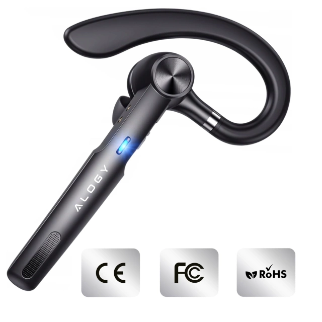 Bezdrátový headset pro hovory Bluetooth 4.0 do auta headset s displejem V8 Black