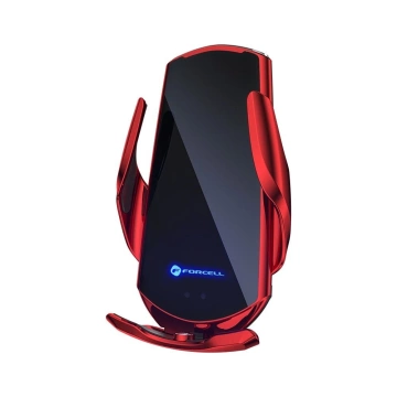 Držiak do auta Forcell HS1 Auto IR Qi 15W indukčný červený