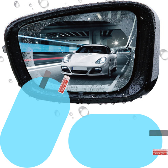 2x Nano Raincover Anti-Fog для бічних дзеркал автомобіля 135x95 мм