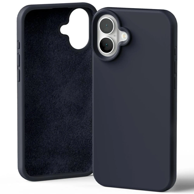 Mercury Silicone Case for iPhone 16 Plus 6.7" Navy Blue