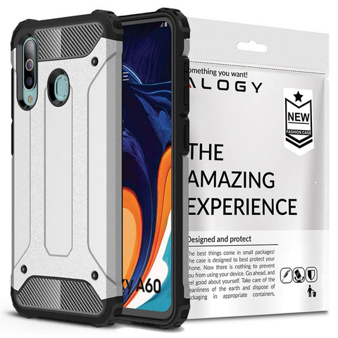 Etui Alogy Hard Armor pre Samsung Galaxy A60/M40 srebrne