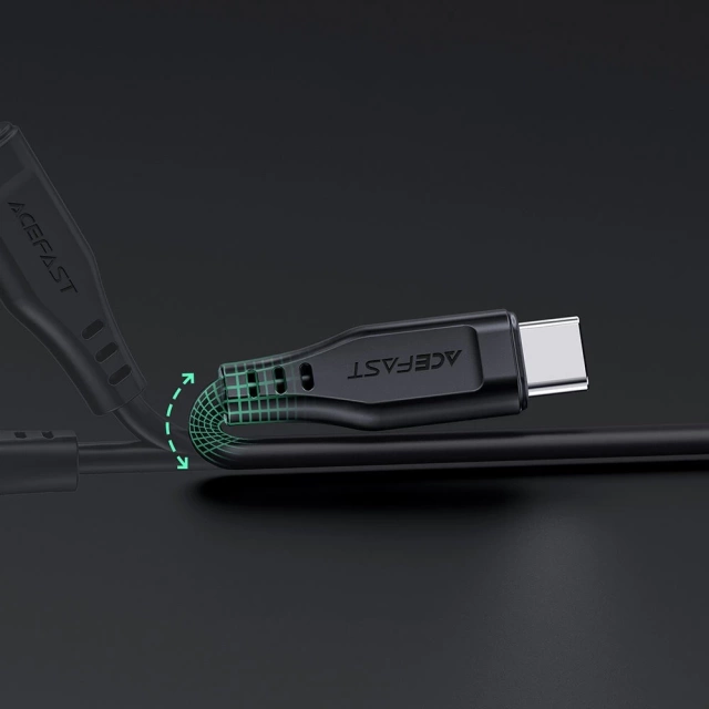 Acefast kábel MFI USB Typ C - Lightning 1,2m, 30W, 3A čierny (C3-01 čierny)