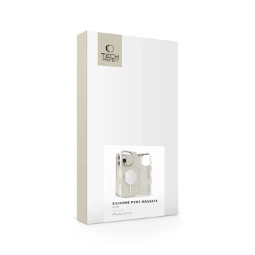 Чохол для iPhone 16 Pro Tech-Protect Silicone Pure MagSafe Latte