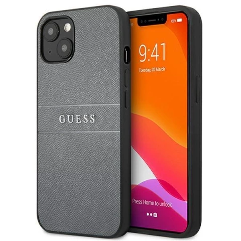 Guess GUHCP13SPSASBGR iPhone 13 mini 5,4" чорний/сірий ремінь Saffiano