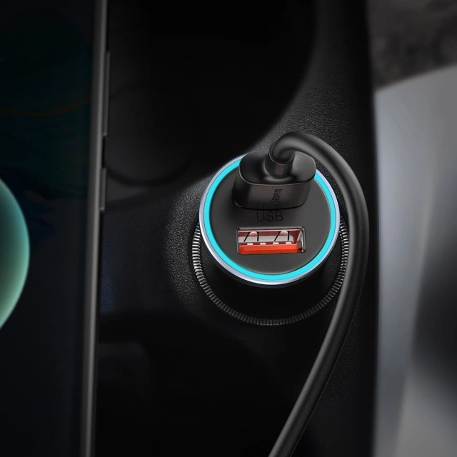 Автомобільний зарядний пристрій Baseus Golden Contactor Pro, 2x USB, 40W (сірий)