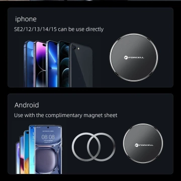 Držák do auta MagFlex Magnetický MagSafe Černý