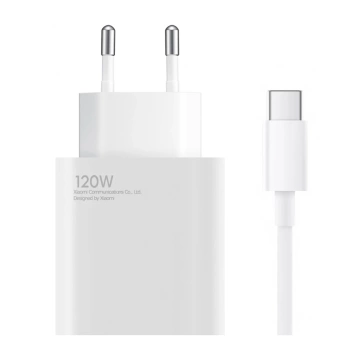 Надшвидкісний зарядний пристрій Xiaomi GaN потужністю 120 Вт з кабелем USB-C для смартфона та ноутбука