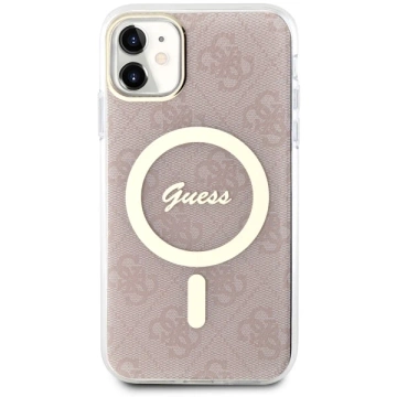 Etui Guess GUHMN61H4STP pro iPhone 11 6,1" pevný obal 4G MagSafe