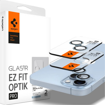 Kryt na fotoaparát spigen optik.tr „ez fit“ chránič fotoaparátu 2-balenie iphone 14/14 plus čierny