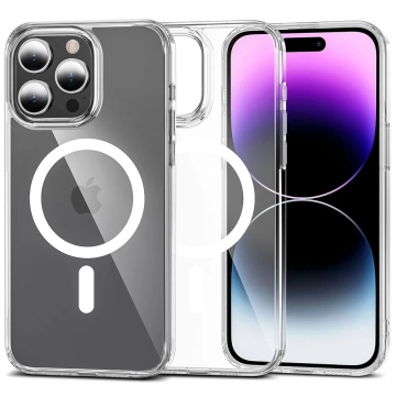 Etui Flexair Hybrid Magsafe pro Apple iPhone 15 Pro Max Clear