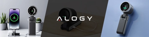 Stolný ventilátor stojaci ventilátor malé obehové čerpadlo s klipom bezdrôtové ručné 500mAh USB-C Alogy White