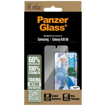 Gehärtetes Glas für Samsung Galaxy A36 5G PanzerGlass Ultra-Wide Fit