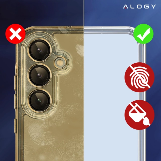 Ochranný kryt Alogy HybridShield™️ pre Samsung Galaxy S24 FE, priehľadný
