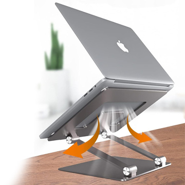 Stojan na notebook pre Macbook 17 Stojan na stôl držiak na stôl skladací nastaviteľný hliníkový na stôl Alogy Graphite