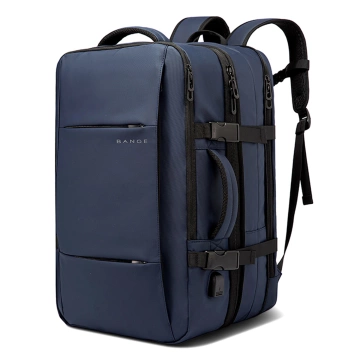 Дорожній рюкзак Bange BackPack бізнес розширюваний рюкзак Містка сумка для ноутбука 17.3" з USB портом Чорний