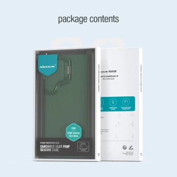 Nillkin CamShield Silky Prop Silikonhülle für Samsung Galaxy S24 Ultra – Schwarz