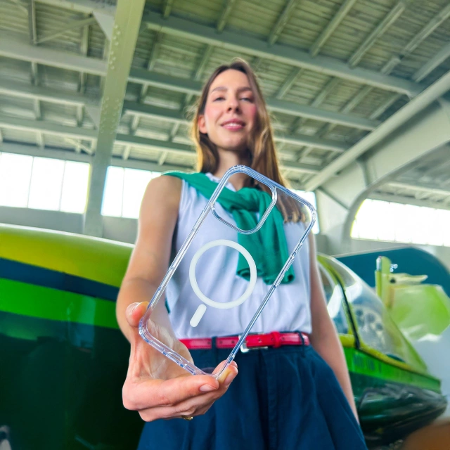 Case for Apple iPhone 16 Pro for MagSafe 3mk MagCase reinforced housing armored back transparent