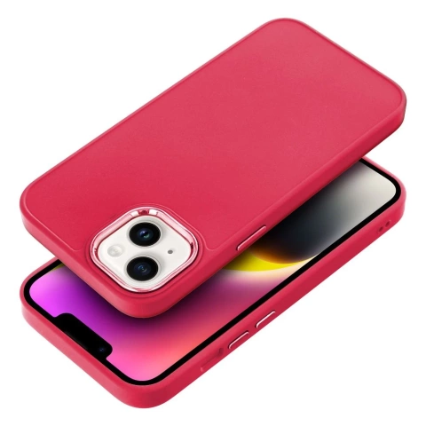 Protective case FRAME case for iPhone 15 magenta
