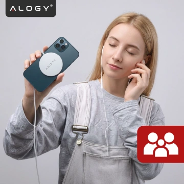 Alogy bezdrátová nabíječka pro MagSafe 20W pro iPhone 12/13/14 / PRO / MAX / MINI bílá