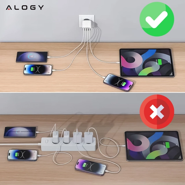 HUB splitter Alogy Adaptér pro počítačový notebook s USB-C na 3x USB-A 2.0 1x USB-A 3.0 šedý