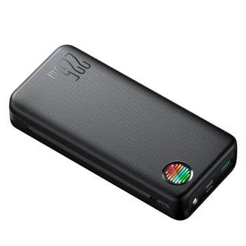 Joyroom JR-L015 20000mAh 22.5W Powerbank з кабелями USB-C Lightning - чорний
