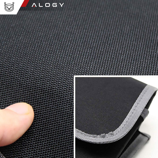 Organizér do auta Taška do kufra auta, veľký kufor na sedačku na suchý zips, Alogy Black
