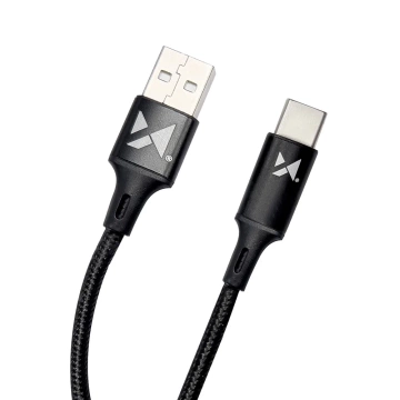 Wozinsky USB - USB Type C Cable 2.4A 2m Black(WUC-C2B)