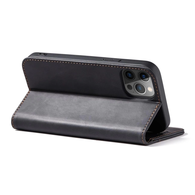 Magnet Fancy Case Case pro iPhone 12 Pro Max Pouch Wallet Card Holder Black