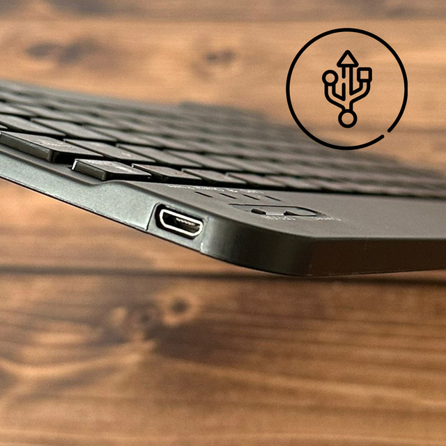 Súprava klávesnice a myši Bezdrôtová myš k notebooku Bluetooth AN-030 Silent Slim Black