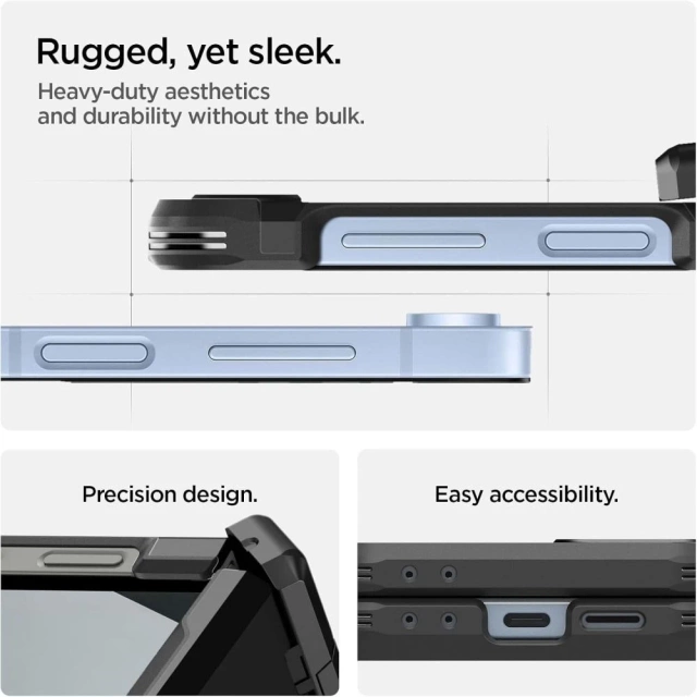 Etui do Galaxy Z Flip 6 / 7 FE Spigen Tough Armor Mag MagSafe Black