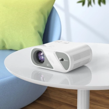 Проектор HOCO HD Ready DT1 білий, Wi-Fi, Bluetooth, 720P, до 200 дюймів