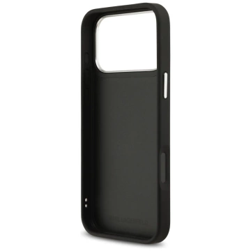 Etui Ochronne do iPhone 17 Pro Max Karl Lagerfeld FW Grained K&C Pins MagSafe Czarny