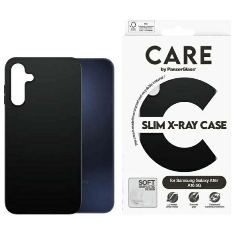 Etui do Samsung Galaxy A16 / A16 5G CARE by PanzerGlass® Fashion Case czarny/black