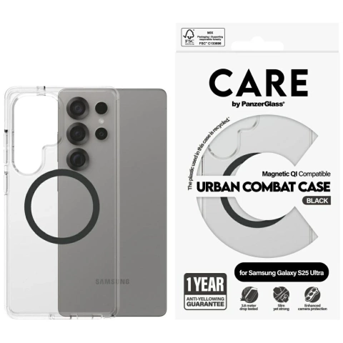 Etui do Samsung Galaxy S25 Ultra CARE by PanzerGlass Flagship MagSafe Clear