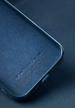 Nillkin Aoge Leather Case flexible armored case made of genuine leather with a pocket for iPhone 12 mini black