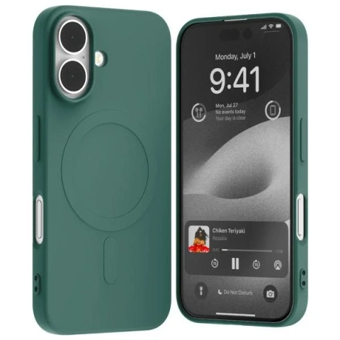 Etui Mercury MagSafe Semi-Silicone do iPhone 16 6,1" Zielony